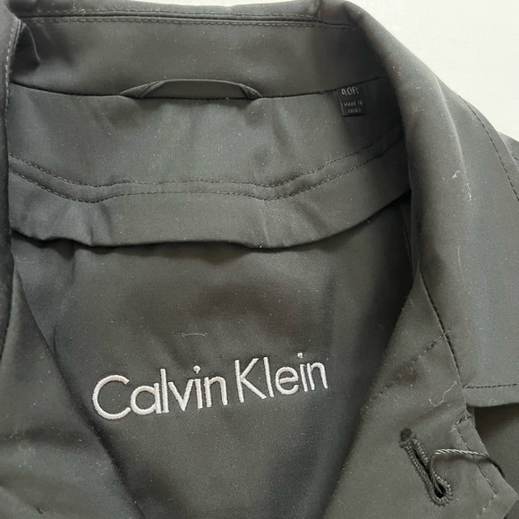Calvin Klein Mens Rain Coat Size 40R Black New - Picture 9 of 10